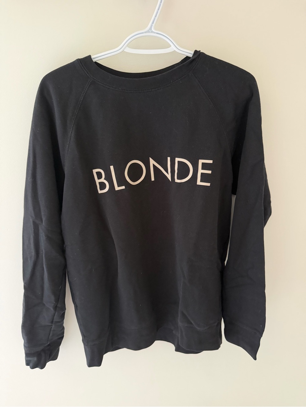 Brunette The Label BLONDE Graphic Sweatshirt - Black with Cream Logo